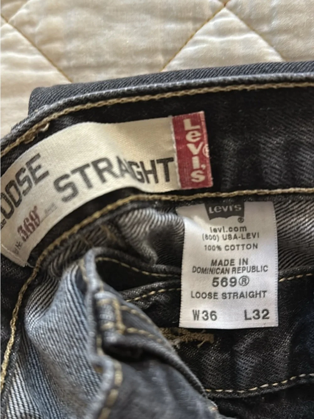 Levi's 569 Loose Straight Men's Jeans - Gray